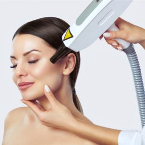 carbon face peeling procedure in a beauty salon hardware cosmetology picture id1129880265